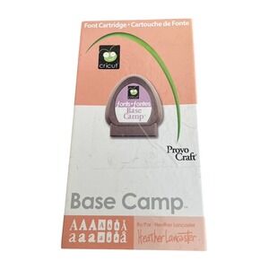 Cricut‎ Base Camp Font Cartridge Provo Craft Heather Lancaster Fonts Letters